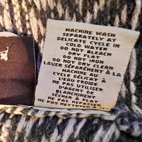 Lady Hathaway Woman Wool Blend Knit Button front Cardigan Grey Sweater Size M - Picture 11 of 11